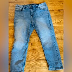The Perfect Jean NYC Slim Thick Men's Straight Denim Blue Jeans Size 38x28